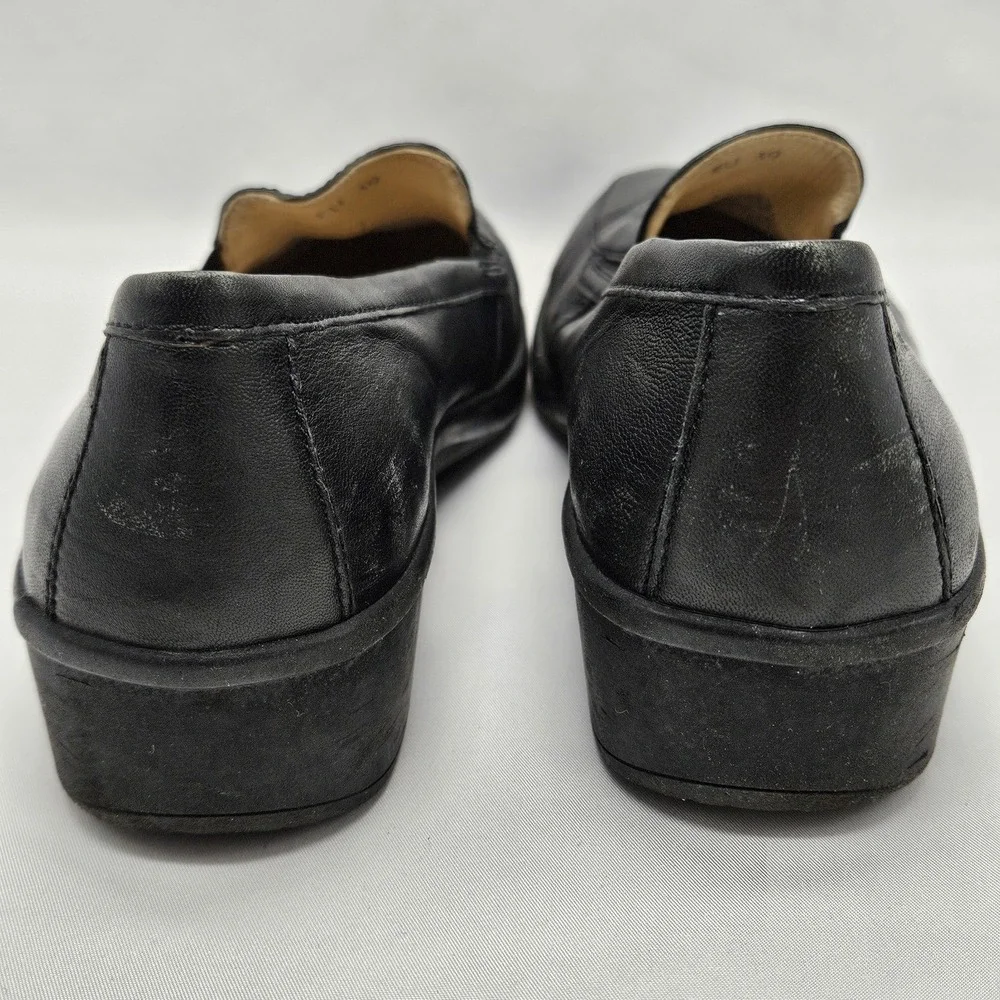 Stonefly Womens Shoes Size 39 US 8 Comfort Slip On Loafers Leather‎ Black